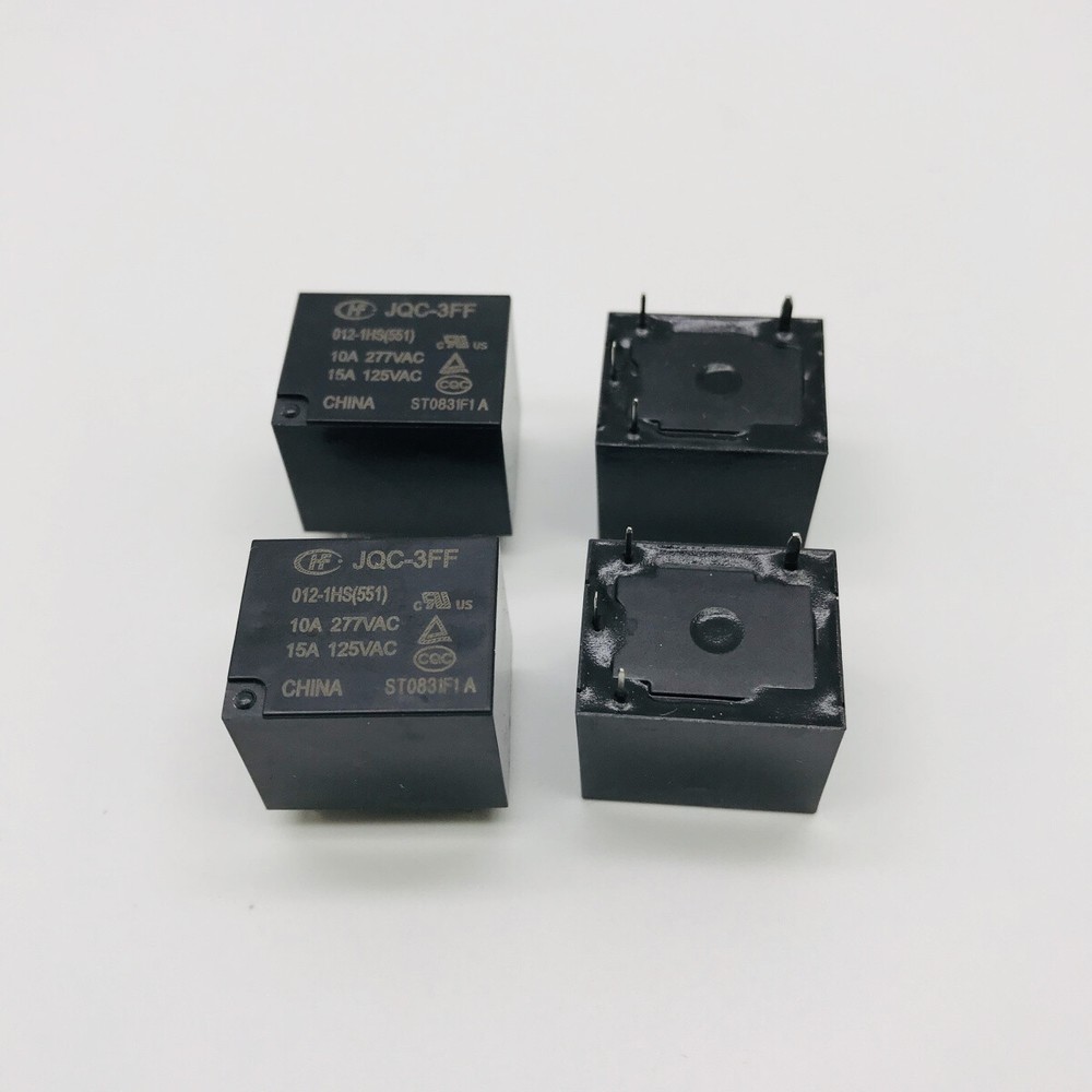 5PCS Hongfa Relay JQC-3FF-012-1HS 4-Foot Set Normally Open JQC-3FF-12VDC-1HS