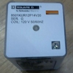 SQUARE D 8501KUR12P14V20 RELAY 8 PINS SER.G 120V DPDT 10A -FREE SHIPPING