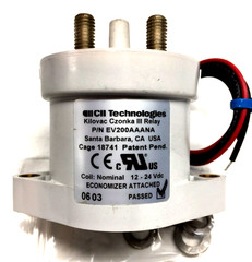TE / CII TECHNOLOGIES KILOVAC CZONKAIII RELAY P/N EV2OOAAANA COIL 12-24VDC (U-T)