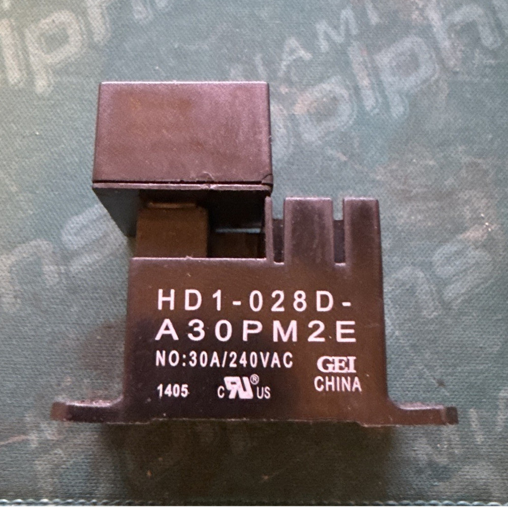 Warren Technology CRR9-9 Power Relay 21-30V Coil SPST 30A 5-Pin Panel