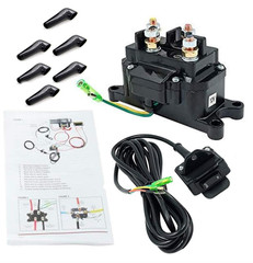 12V 250A Winch Solenoid Relay Contactor & Winch Rocker Thumb Switch Combo for…