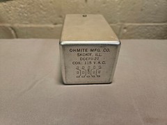 Vintage Ohmite Plug-in Relay with Dust cover DOEPX-2T