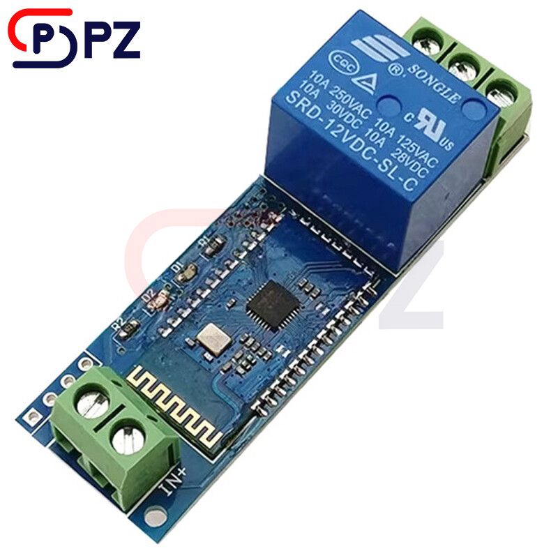 DC 12V 1 Channel Bluetooth Relay Module APP Control Switch IoT Smart Home