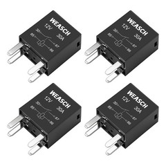 4 Pin High Power DC 12V 30A Electrical Relay Module Compatible 301-1A-C-R1-U03
