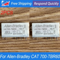 2PCS 5-Pins Relay For Allen-Bradley CAT 700-TBR60 CAT700-TBR60 60VDC 6A 250VAC