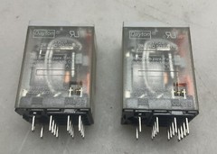 2 Pack Dayton 5YR28 Socket Mounted Relay 3 Amp Z24 VAC 50/60hz 1/10HP 14 Pin