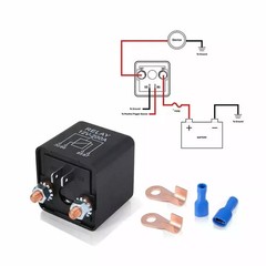 High Current 4 Pin DC 12V 200A Relay Split Switch for Car Truck Motor Boats
