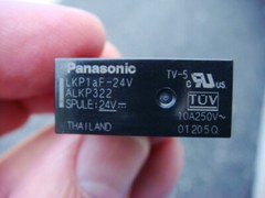 LOT 5 PANASONIC 10A/277VAC 5A/30VDC RELAYS 24V SPST LKP1aF-24V — New and Unused