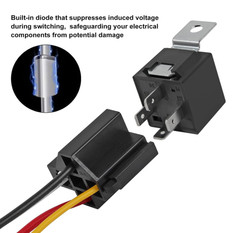 4-pin 40/30AMP 12V Relay Kit Spst 12-Volt 2-Pack Automotive Relay 2 pack
