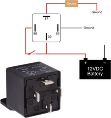 Pack of 2 Heavy-Duty 12V 40A SPST Car Relays – Reliable Automotive Performance