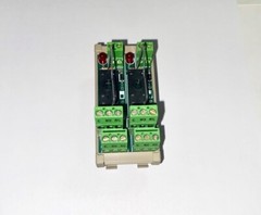 Altech Corp. 8954.6 Dual DIN Mount Relay Carrier DPDT (AC version 240vac)