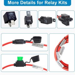 12V Fuel Pump Bypass Relay Kit Waterproof 40 AMP Fuel Pump Relay Switch Module
