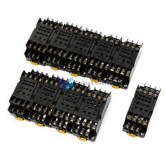 10Pcs PYF14A Type 14P DIN Rail Mount Relay Socket Base Stand for H3Y-4 35mmKd