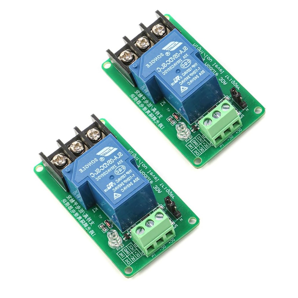 2PCS 5V 30A Single Channel Relay Module – Optocoupler Isolation High/Low Leve…