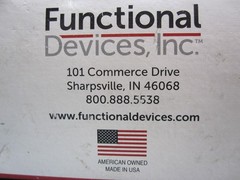 Functional Devices Inc. RIB Relay, RIBU1C. Trane Part# RLY02547 10amp SPST, .