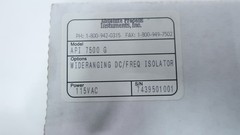 Absolute Process API 7500 G Transmitter Relay 115v-ac