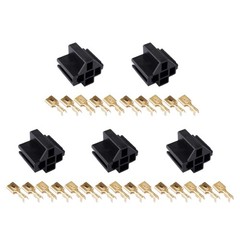 5 Pin Relay Connector 12V 30A 40A Socket Mount 6.3mm Terminals