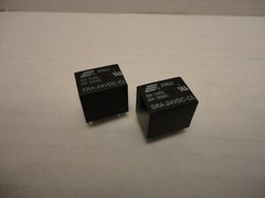 2x Pack Songle 20A 24V DC Black Power Relay SRA-24VDC-CL 5 Pins 14 VDC 125 VAC