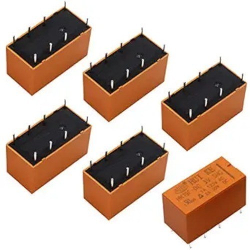 6pcs DPDT PCB Power Relay DC 3V 8-Pin Mini Coil Relay 8P-3V Size: DC 3V