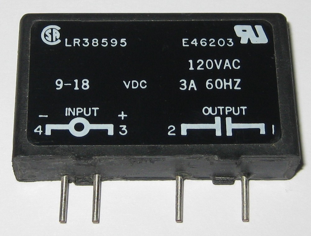 Crouzet Solid State Relay – 120 V AC – 3 A – M-0AC15 – Inline Package – 9-18VDC
