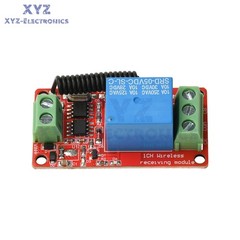 DC 5V 12V 24V Wireless Remote Control Receiver Switch Relay Module 1CH 433MHz