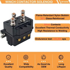 Winch Solenoid Relay 12V 500A Heavy Duty Controller Reversing Contactor 8000-…