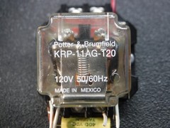 AMF Potter & Brumfield KRP-11AY-120 & KRP-11AG-120 Relay / RB08-PC Relay Base