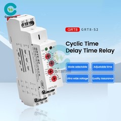AC/DC12V-240V A220V 16A On Delay Off Delay Timer Relay Time Delay Relay Din Rail