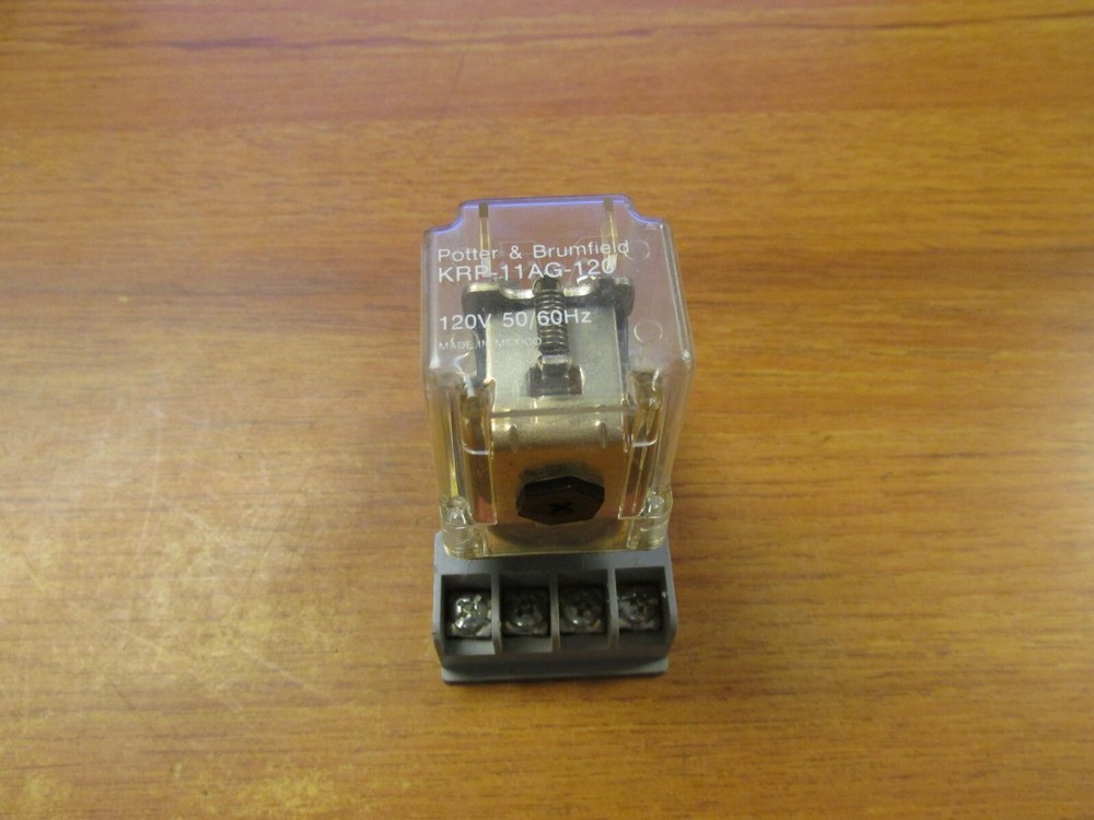 POTTER & BRUMFIELD RELAY W/ BASE 120V, CAT# KRP-11AG-120 .. VM-68P