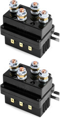 2 Pack 12V 500A Heavy Duty Winch Solenoid Relay Contactor ATV UTV 4×4 SUV Trucks