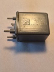 Phillips-Advance EM Relay PN 20534-36, 8-Pin, Solder, SPST, 100VDC, 5A, NOS.