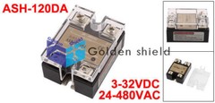 ASH-120DA Single Phase Solid State DC to AC Relay 3-32VDC to 480 VAC 120A✦Kd