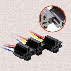 6 Pack BOSCH STYLE 5 PIN 12V Relay Kit ,12 Volt Automotive Relays for Auto Fan