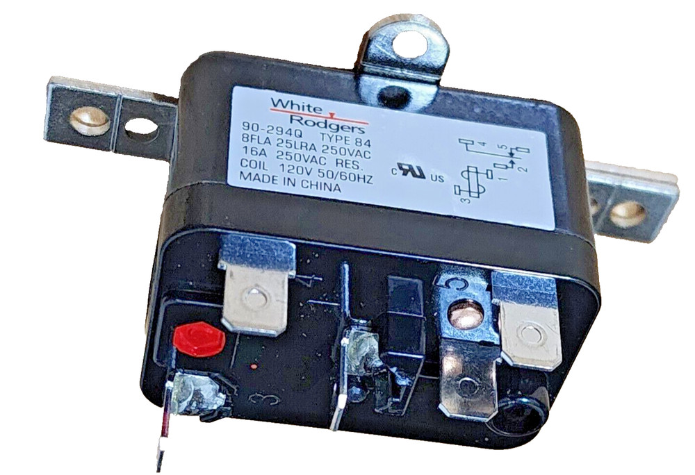 OEM White Rodgers 90-294Q Type 84 FAN RELAY 120Vac Coil