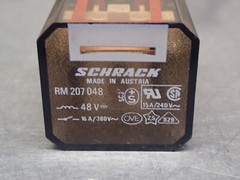Schrack RM207048 48V Relays Used With Warranty (Lot of 2)