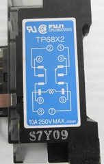 Fuji TP68X2 Socket Base 10A 250V with HH62P-FL Relay 24VDC (Lot of 3)