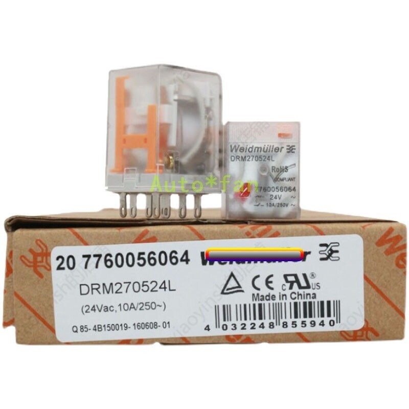 20Pcs./Box New DRM270524L Intermediate Relay 24VAC 10A/250V 8Pin 207760056064