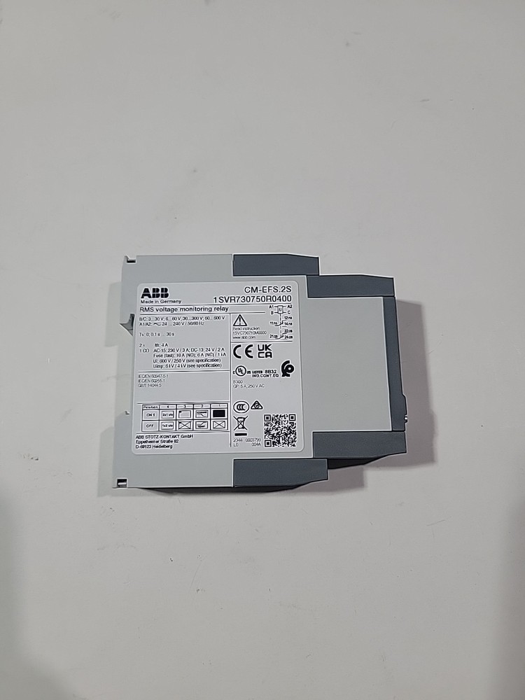 ABB CM-EFS.2S OVER AND UNDER VOLTAGE RMS MONITORING RELAY 1SVR730750R0400