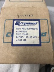 Copeland 014-0006-01 START CAPACITOR 130-156 MFD @ 330 VAC
