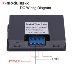 DC5/12/24V AC110-220V Delay Time Relay Module Timing Delay Cycle Switch Timer