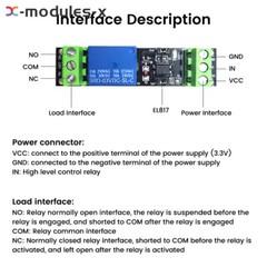 1CH High Level Driver Relay Module Optocoupler Isolated Drive Control Board DC