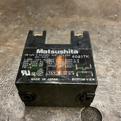 MATSUSHITA ELECTRIC 60217K power relay 1.5hp ac200v ahe1275