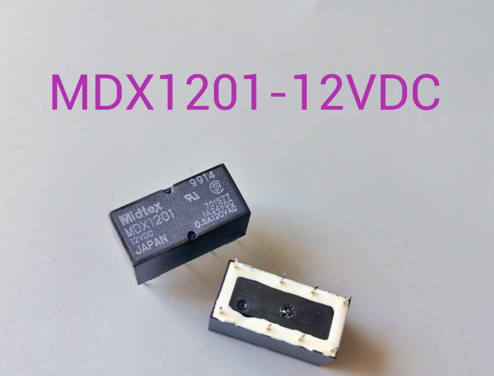 MDX1201 12VDC Power Relay 0.5A 120VAC 8 Pins x 5PCS NEW