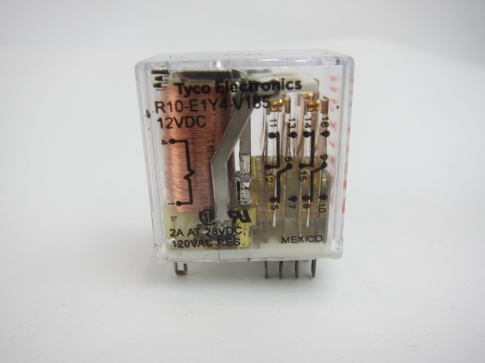 NEW Tyco Electronics R10-E1Y4-V185 Power Relay 12VDC R10E1Y4V185