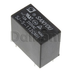 SJ-S-112DMH Original New Sanyou Flux proofed 2 Pole 12V DC Relay 10A 250VAC