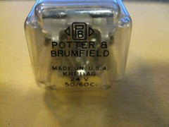 Potter and Brumfield KRP11AG Relay New Old Stock 120V 1/6HP 10Amp 250V octal