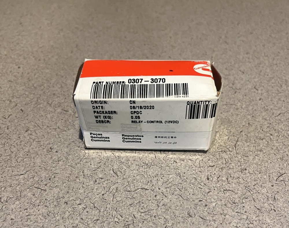 Onan Cummins 0307-3070 OEM Relay Control