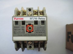 Furnas MT/46 Machine Tool Relay 46MT20F, 75MT46CF 120V Magnetic Coil, NOS