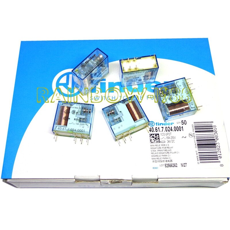 50PC/BOX FOR Finder 40.61.7.024.0001 Type 40.61S 24VDC Relay
