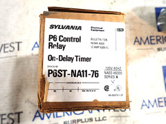 Sylvania P6ST-NA11-76 P6 Control Relay 10Amp 120V Coil Off-Delay Timer